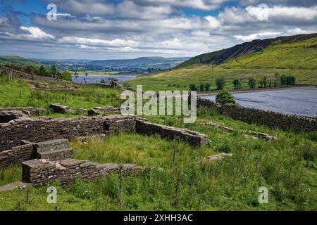Vue sur Haslingden Grane Valley, Lancashire. Banque D'Images