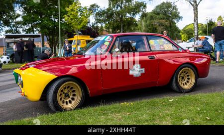 1972 Alfa Romeo 2000 GT Veloce, exposée lors de l’Assemblée de l’Euro qui s’est tenue à Bicester Heritage le 14 juillet 2024. Banque D'Images