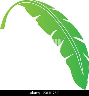 illustration vectorielle de conception de feuille de banane Illustration de Vecteur