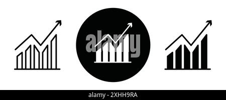 Icône graphique vecteur d'art de ligne noire en noir et blanc contour set signe de collection Illustration de Vecteur