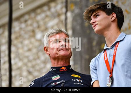 Goodwood House, Chichester, Royaume-Uni. 14 juillet 2024. Goodwood Festival of Speed Day 4 ; David Coultard crédit : action plus Sports/Alamy Live News Banque D'Images