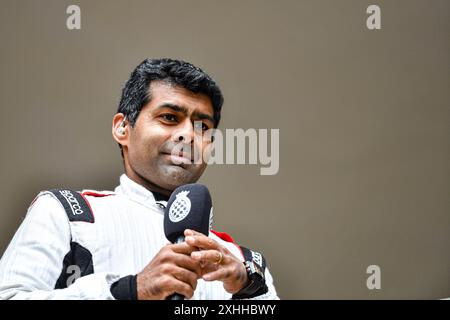 Goodwood House, Chichester, Royaume-Uni. 14 juillet 2024. Goodwood Festival of Speed jour 4 ; Karun Chandhok crédit : action plus Sports/Alamy Live News Banque D'Images