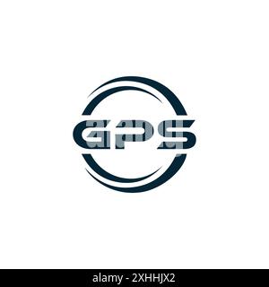 Logo GPS. DESIGN G P S. Lettre GPS blanche. GPS, logo de la lettre G P S. Design de logo de lettre G P S en OR, LOGO D'OR, TROIS, style. ensemble de lettres logo Illustration de Vecteur