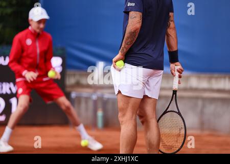 Hambourg, Hambourg, Allemagne. 13 juillet 2024. Felipe Meligeni Alves (BRA) pendant l'OPEN DE HAMBOURG - ATP500, Tennis pour hommes (crédit image : © Mathias Schulz/ZUMA Press Wire) USAGE ÉDITORIAL SEULEMENT! Non destiné à UN USAGE commercial ! Banque D'Images