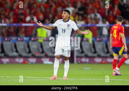 Berlin, Allemagne. 14 juillet 2024. L'attaquant anglais Ollie Watkins (Aston Villa) réagit lors de la finale Espagne - Angleterre de l'Euro 2024 de l'UEFA au stade Olympiastadion, Berlin, Allemagne, le 14 juillet 2024 crédit : Every second Media/Alamy Live News Banque D'Images