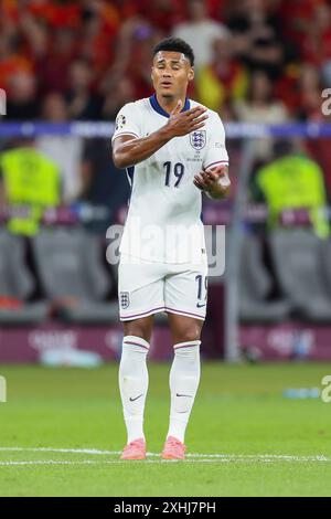 Berlin, Allemagne. 14 juillet 2024. L'attaquant anglais Ollie Watkins (Aston Villa) réagit lors de la finale Espagne - Angleterre de l'Euro 2024 de l'UEFA au stade Olympiastadion, Berlin, Allemagne, le 14 juillet 2024 crédit : Every second Media/Alamy Live News Banque D'Images