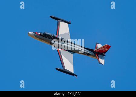 G-2 Galeb (mouette) au salon aérien CIAV 2024 à Varazdin, Croatie Banque D'Images