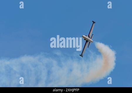 G-2 Galeb (mouette) au salon aérien CIAV 2024 à Varazdin, Croatie Banque D'Images