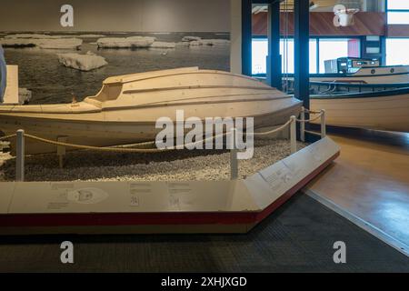 Halifax, N.-É., Canada - 23 juin 2024 : artefact du Musée maritime avec espace copie Banque D'Images