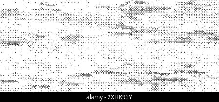 Bitmap de texture de grain pixelisée. Fond grunge tramé. Motif étincelant abstrait en pointillés. Fond d'écran de jeu vidéo. Fond de superposition de pixels de bande dessinée rétro. Vecteur d'effet de chatoiement approximatif Illustration de Vecteur