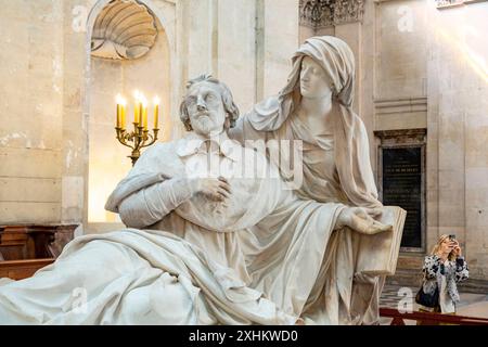 France, Paris, Université de la Sorbonne, la Chapelle, le tombeau de Richelieu Banque D'Images