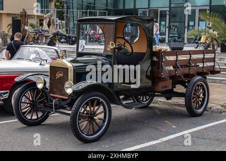 Ford modèle TT 1924 sur l'événement Classic Cars à Pomorie, Bulgarie Banque D'Images