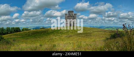 Tour de Paxton regardant North Carmarthenshire Wales UK Banque D'Images