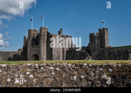 Château de Pembroke, Pembrokeshire, pays de Galles, Royaume-Uni Banque D'Images