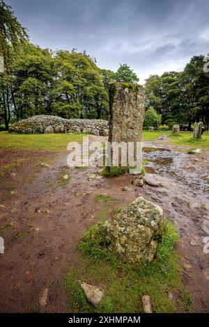 L'âge du bronze Clava Cairns, Inverness, Écosse Banque D'Images