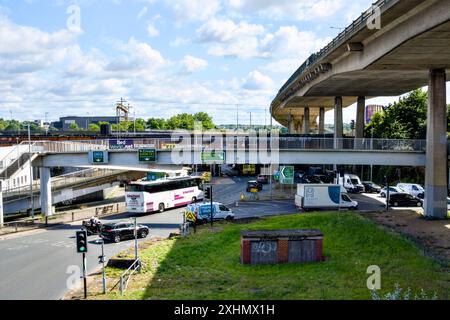 Staples Corner Road Junction, arrondissement de Barnet, Londres, Angleterre, Royaume-Uni Banque D'Images