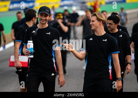 Sao Paulo, 13/07/2024, HABSBURG-LOTHRINGEN Ferdinand (aut), Alpine Endurance Team, Alpine A424, portrait SCHUMACHER Mick (ger), Alpine Endurance Team, Alpine A424, portrait lors des Rolex 6 heures de Sao Paulo 2024, 5ème manche du Championnat du monde d'Endurance FIA 2024, du 11 au 14 juillet 2024 sur le Autódromo José Carlos Pace à Interlagos, Brésil - photo Marius Hecker/DPPI crédit: DPPI Media/Alamy Live News Banque D'Images