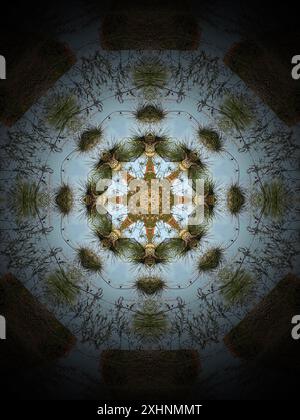 Images mandala générées par ordinateur (sur mon ordinateur portable) Banque D'Images