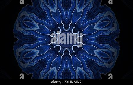 Mise en œuvre artistique d'un motif à des fins de décoration - mise en œuvre de mandala Banque D'Images