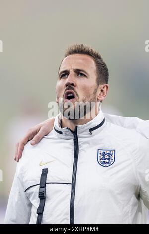 Berlin, Allemagne. 14 juillet 2024. Harry Kane, de l'Angleterre, vu lors de la finale de l'Euro 2024 de l'UEFA entre l'Espagne et l'Angleterre à l'Olympiastadion de Berlin. Crédit : Gonzales photo/Alamy Live News Banque D'Images