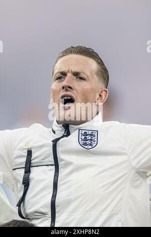 Berlin, Allemagne. 14 juillet 2024. Le gardien de but Jordan Pickford, de l'Angleterre, vu lors de la finale de l'UEFA Euro 2024 entre l'Espagne et l'Angleterre à l'Olympiastadion de Berlin. Crédit : Gonzales photo/Alamy Live News Banque D'Images