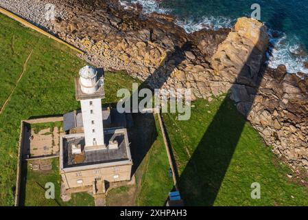 France, Finistère, pays des Abers, Legends Coast, phare de l'Ile Vierge, Le phare le plus haut d'Europe Banque D'Images