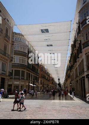 Calle del marqués de Larios, Malaga, Espagne Banque D'Images