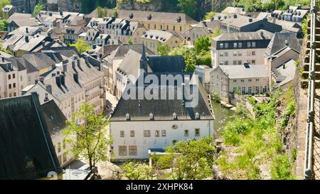 Le jour où j'ai fait une tournée à Luxembourg, Luxembourg Banque D'Images