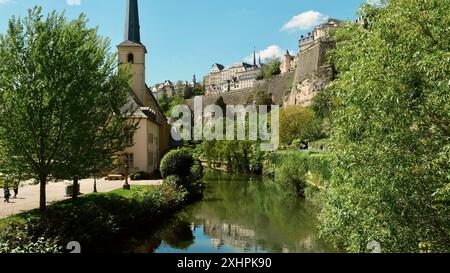 Le jour où j'ai fait une tournée à Luxembourg, Luxembourg Banque D'Images