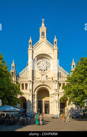 Belgique, Bruxelles, place Sainte-Catherine, église Sainte-Catherine Banque D'Images