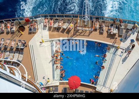 Italie, navire de croisière MSC Seaside Banque D'Images