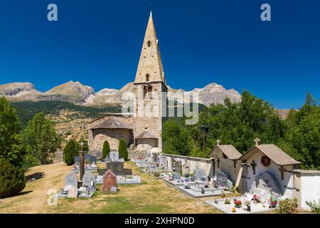 France, Hautes Alpes, (05) massif du Dévoluy, Dévoluy, Saint-Disdier, chapelle de Gicon appelée Église mère Banque D'Images