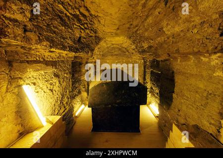 Egypte, basse Egypte, Saqqara, complexe funéraire de Saqqara, classé au patrimoine mondial de l'UNESCO, le Serapeum, les catacombes du taureau sacré Apis (autour Banque D'Images