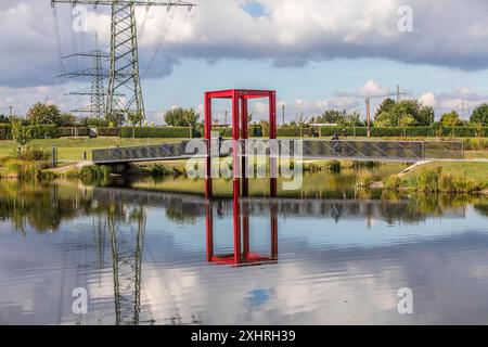 Radschnellweg 1, RS1, autoroute cyclable, qui, dans sa phase finale, parcourra plus de 100 kilomètres entre Hamm et Duisburg à travers la région de la Ruhr Banque D'Images