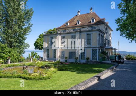 Château d'Arenenberg, également musée Napoléon avec parc, lac de Constance, commune de Salenstein, canton de Thurgau, Suisse Banque D'Images