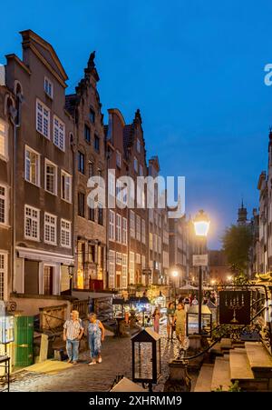 Ulica Mariacka, Gdansk, GdaÅ„SK, Pologne Banque D'Images