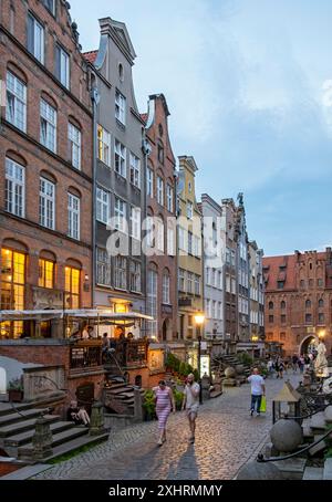 Ulica Mariacka, Gdansk, GdaÅ„SK, Pologne Banque D'Images