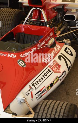 Goodwood festival de vitesse 2024, voitures de course F1, Super voitures, motos, voitures de course classiques, Goodwood Hill, Chichester, voitures anciennes, Banque D'Images