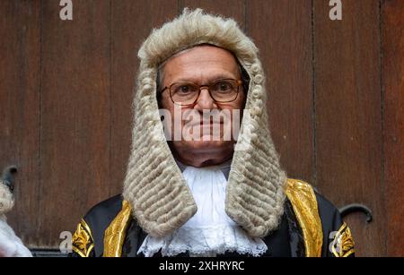 Londres, Angleterre, Royaume-Uni. 15 juillet 2024. Maître des rouleaux Sir GEOFFREY vos est vu à la porte arrière des cours royales de Justice, (image de crédit : © Tayfun Salci/ZUMA Press Wire) USAGE ÉDITORIAL SEULEMENT! Non destiné à UN USAGE commercial ! Banque D'Images