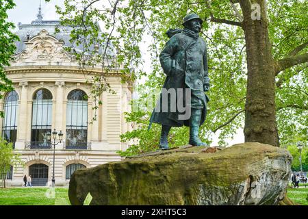 Statue Georges Clemenceau, François-Victor Cogné, 1932, jardins petit Palais, Musée des Beaux Arts de la ville de Paris, Paris, France, Europe Banque D'Images