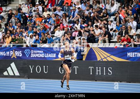 Paris, France. 07 juillet 2024. Sasha Zhoya lors du Meeting de Paris Wanda Diamond League 2024 le 7 juillet 2024 au stade Charlety à Paris, France. Photo Victor Joly/DPPI crédit : DPPI Media/Alamy Live News Banque D'Images