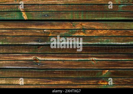 Texture arrière-plan d'une vieille planche horizontale en bois naturel peint Banque D'Images