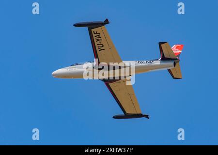 G-2 Galeb (mouette) au salon aérien CIAV 2024 à Varazdin, Croatie Banque D'Images