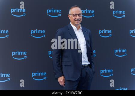 Marco Foroni pendant le Photocall de PRIME VIDÉO PRÉSENTE ITALIA 2024, 15 juillet 2024 à Villa Miani, Rome, Italie Banque D'Images