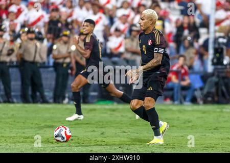 LIMA, PÉROU - 22 MARS : Paolo Guerrero du Pérou pendant le match Pérou contre Nicaragua à l'Estadio Alejandro Villanueva. (Photo de Martín Fonseca) Banque D'Images