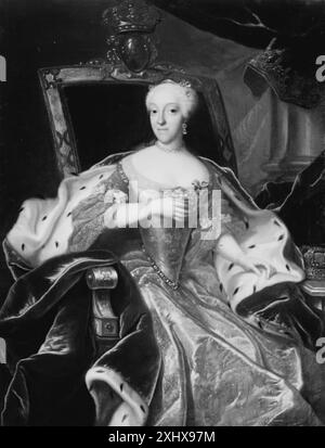 Princesse Charlotte Amalie, fille de Frederik IV Wahl, Johann Salomon 1689 - 1765 peinture Prinsesse Charlotte Amalie, datter de Frederik IV Banque D'Images