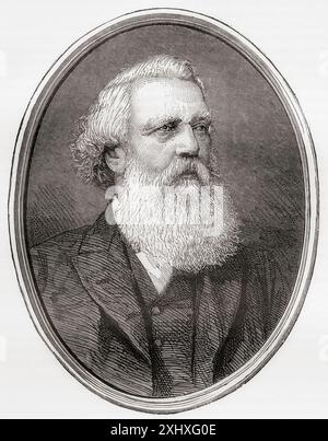 Sir Austen Henry Layard, 1817 – 1894. Assyriologue anglais, voyageur, cunéiformiste, historien de l'art, dessinateur, collectionneur, politicien et diplomate. Il est surtout connu comme l'excavateur de Nimrud, Ninive et la bibliothèque d'Ashurbanipal. Extrait de Russes et Turcs : la Guerre D'Orient, publié en 1878. Banque D'Images