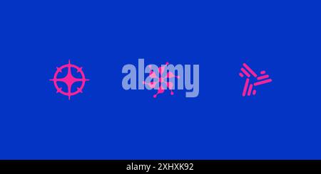Éléments de conception de l'an 2000. Illustration de Vecteur