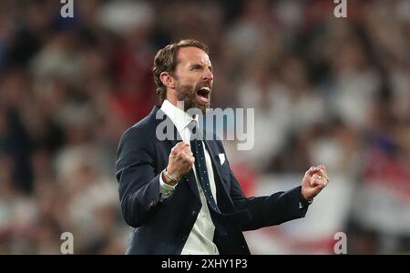 Photo du dossier datée du 07/07/21 du manager anglais Gareth Southgate. Gareth Southgate va quitter son rôle de manager de l'Angleterre, a annoncé la Football Association. Date d'émission : mardi 16 juillet 2024. Banque D'Images