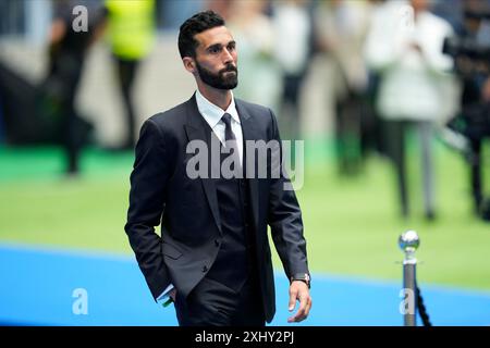 Madrid, Spa in. 16 juillet 2024. Alvaro Arbeloa, entraîneur-chef du Real Madrid B, lors de la présentation du Kylian Mbappe au stade Santiago Bernabeu le 16 juillet 2024 à Madrid, Espagne. (Photo de Cesar Cebolla/PRESSINPHOTO) crédit : AGENCE SPORTIVE PRESSINPHOTO/Alamy Live News Banque D'Images